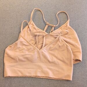 Quince Nude Ribbed Bralette Top S/M